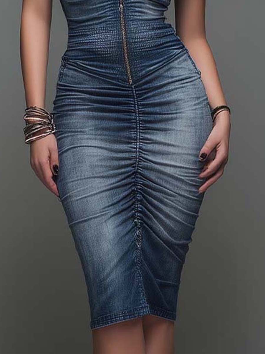 Chic Midi Dress in cotton, Best Value