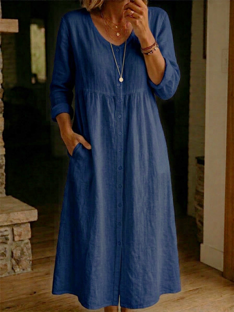 Dress with linen – Designer Aesthetic