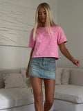 Lip Embroidery Street Tee