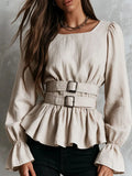 Chic Blouse in linen, Unbeatable Price