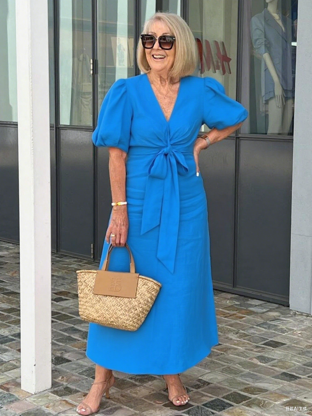 Bow Elegant Tunic Dress