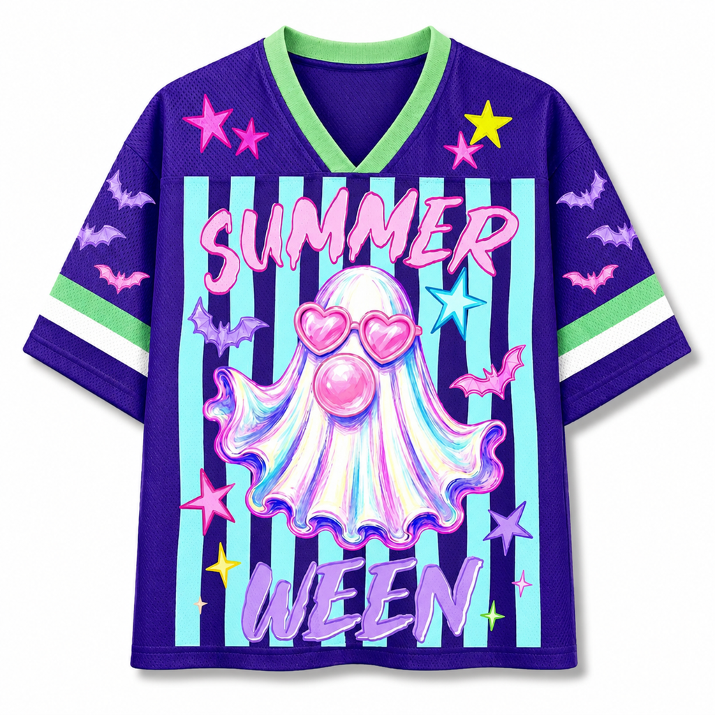 Chaotic Club Preppy Summerween Ghost Mesh Jersey
