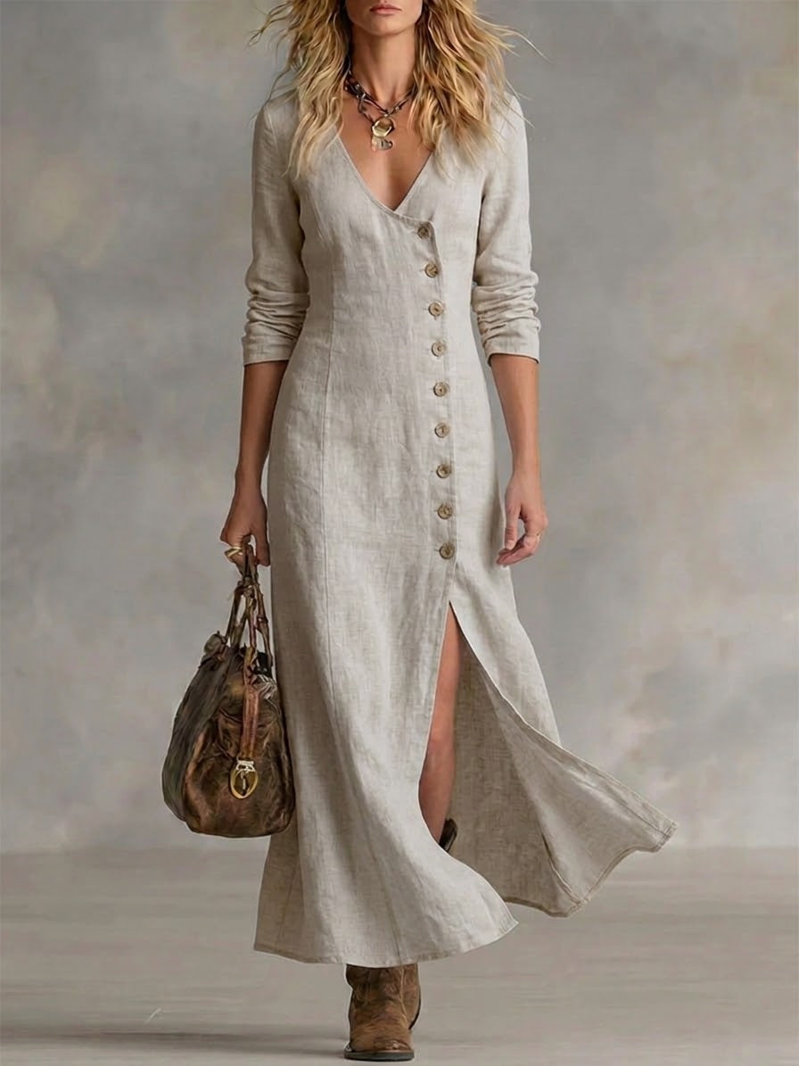 Dress with linen – Designer Aesthetic