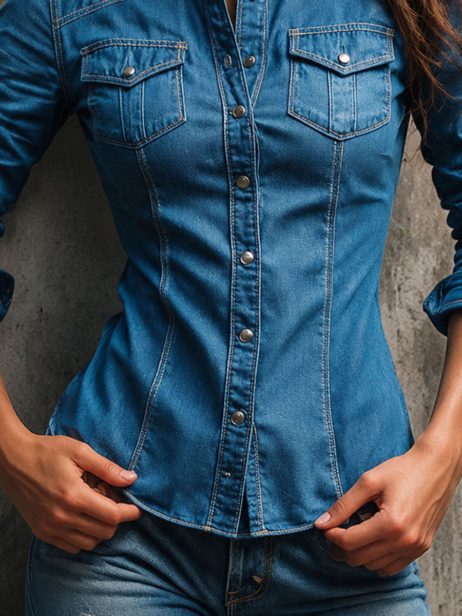 Shirt with denim – Designer Aesthetic