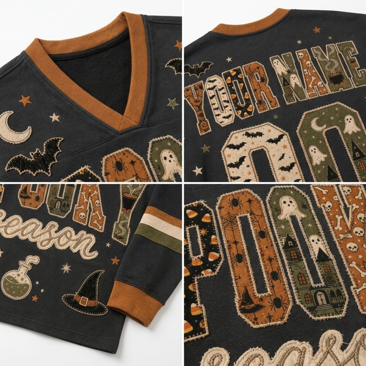 Chaotic Club Spooky Season Patchwork Long Sleeve Jersey