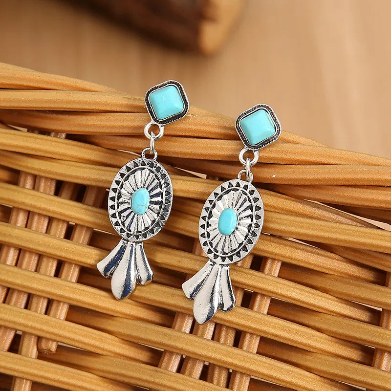 Retro Turquoise Earrings