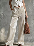 Women's Velvet Wide-Leg Pants