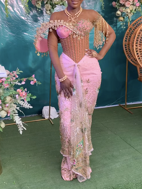Asoebi Elegant Plus Size Gown-15