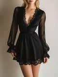 Retro Mini Dress in chiffon, Unbeatable Price