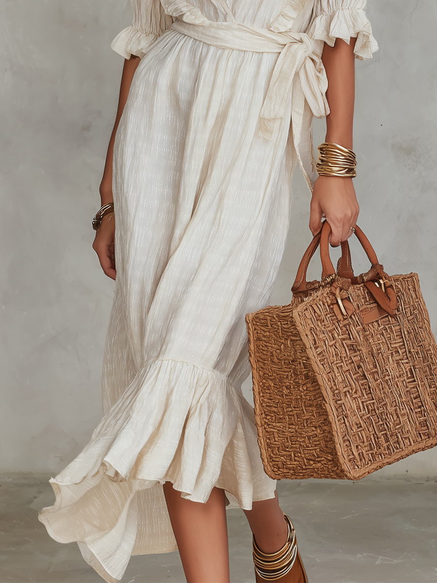 Midi Dress with premium – Smart Price