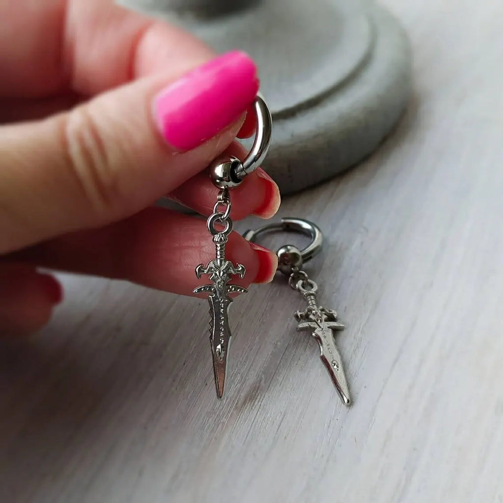 Punk Ring Arrow Earrings