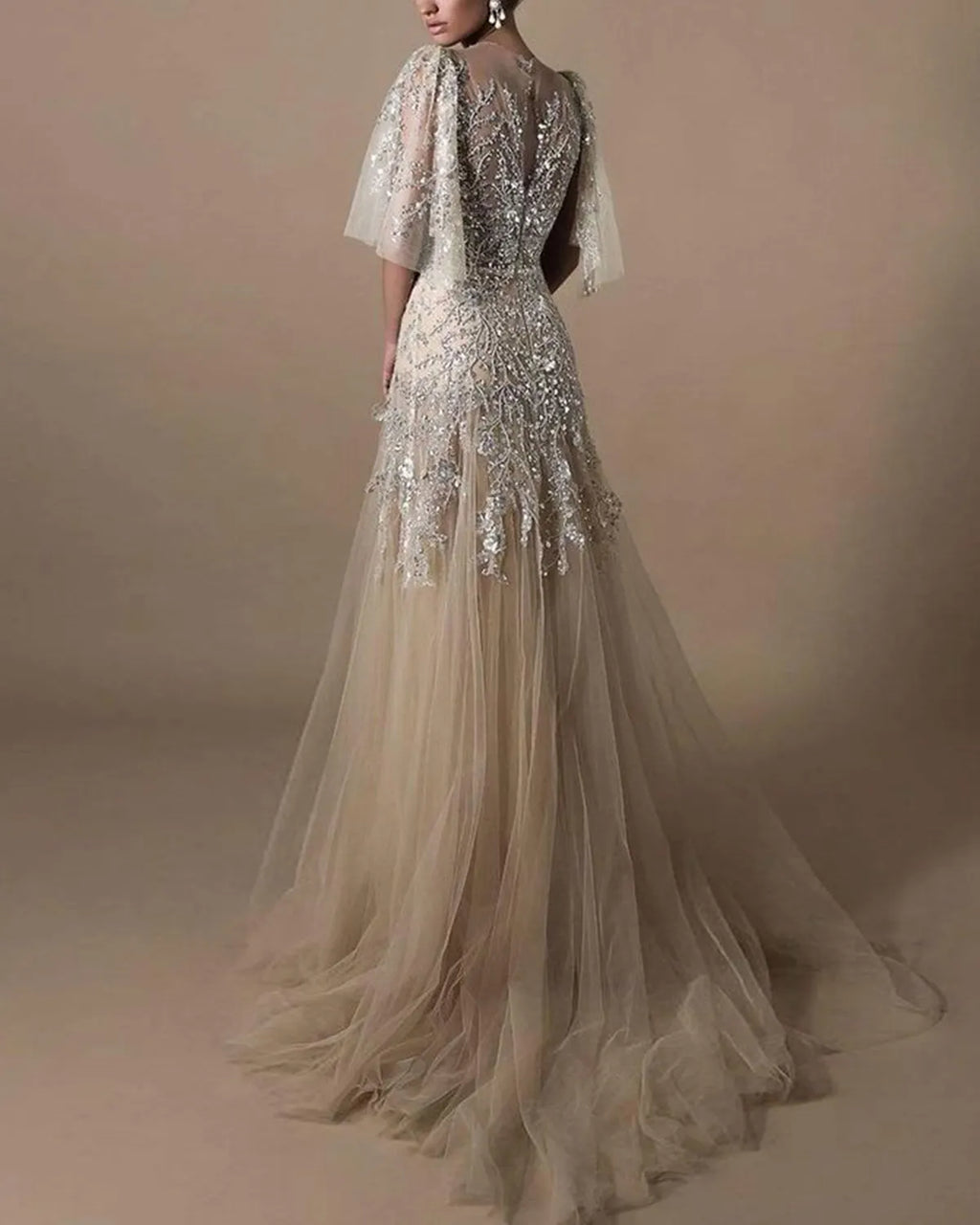 Elegant Embroidered Gown