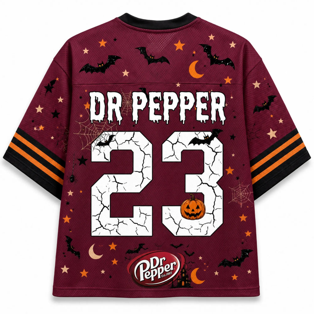 Chaotic Club Spooky Dr Pepper Cans Halloween Mesh Jersey