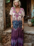 Boho Maxi Dress in linen, Unbeatable Price