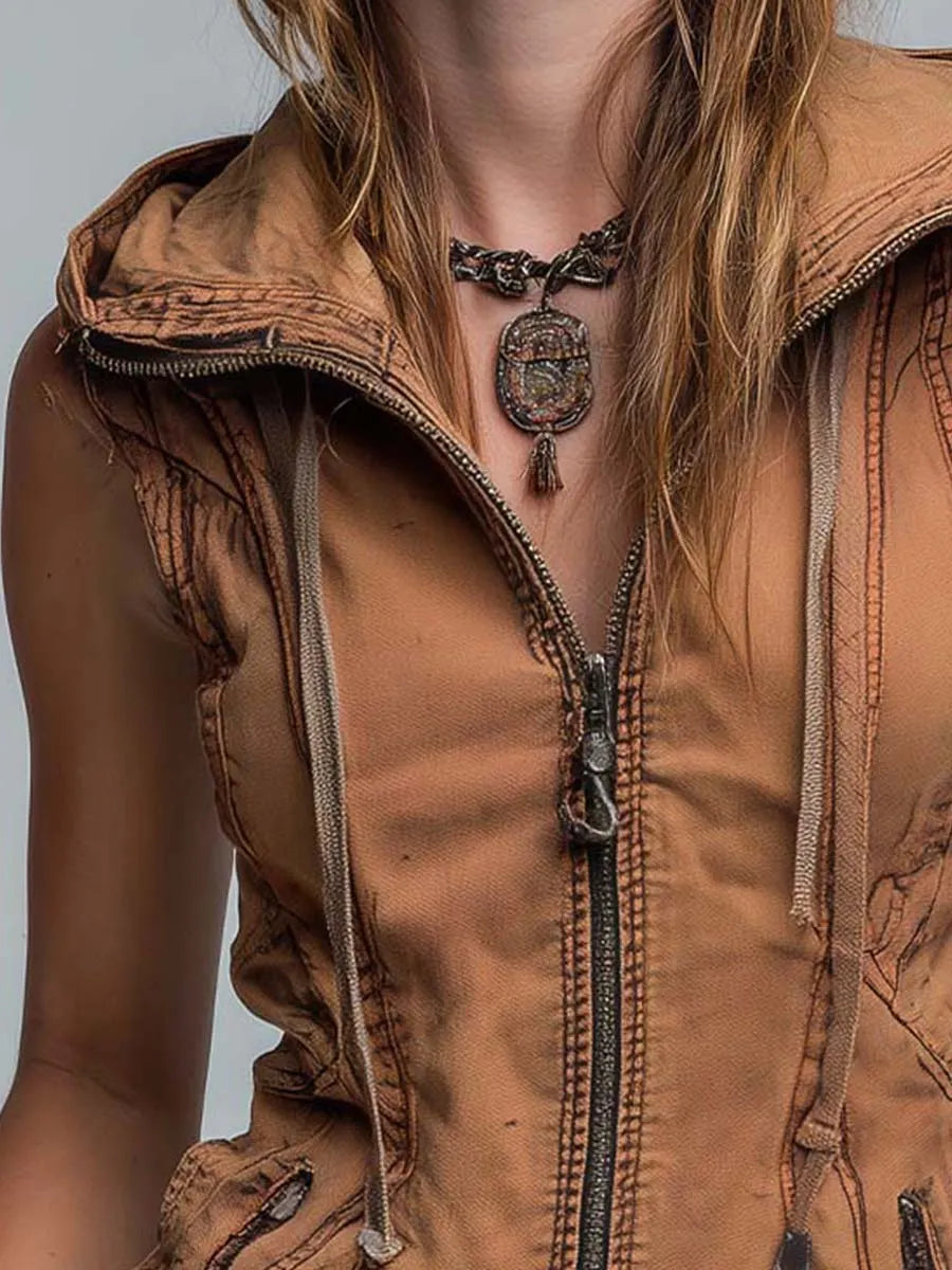 Vintage Hoodie in soft, Premium Look