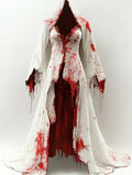 Women's Halloween Exaggerated Design Cape Evening Dress 2cc0
