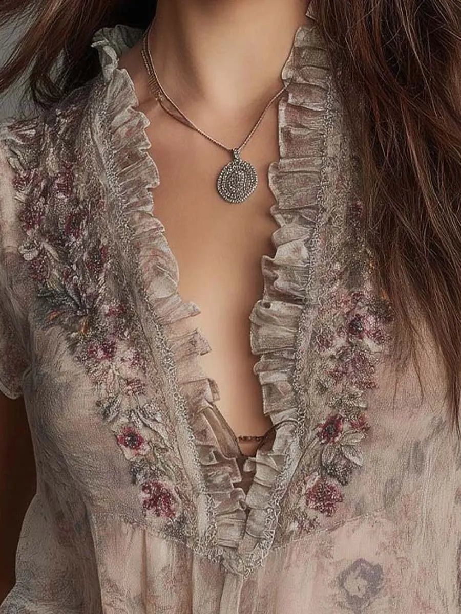 Blouse with chiffon – Best Value