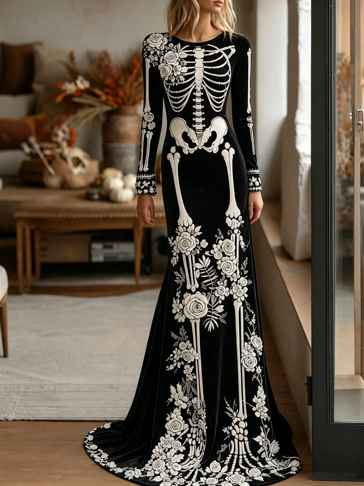 Wickedly Chic Maxi Dress – Spooky Pick