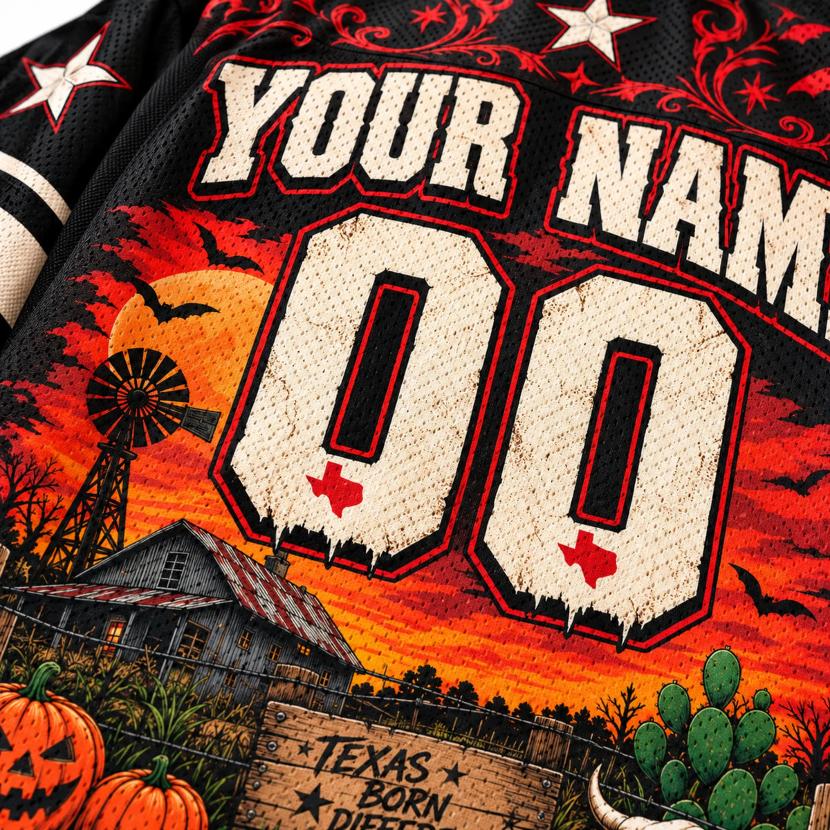 Chaotic Club Custom Chainsaw Halloween Mesh Jersey