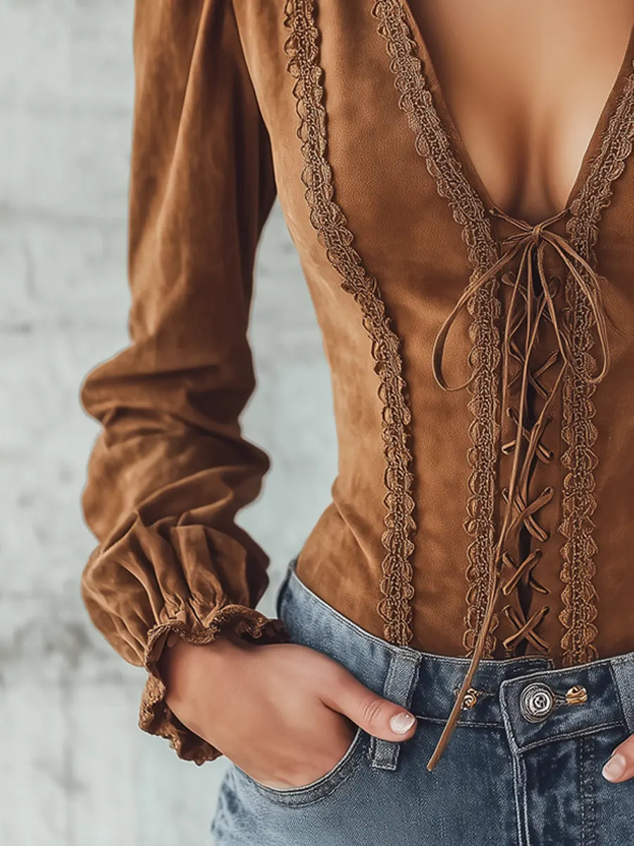Retro Blouse in lace, Best Value