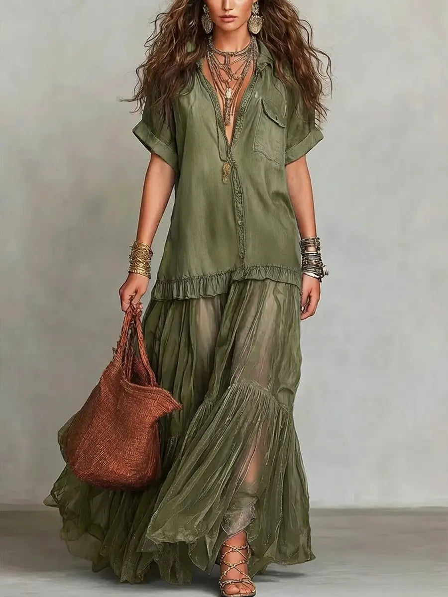 Maxi Dress That Flatters – Retro & denim