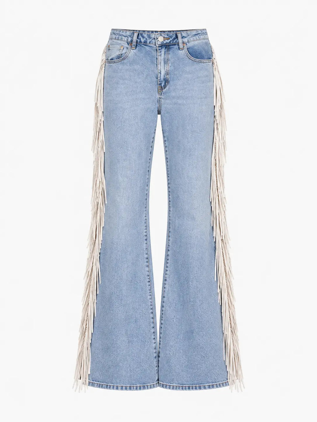 Western Fringe Flare Jeans