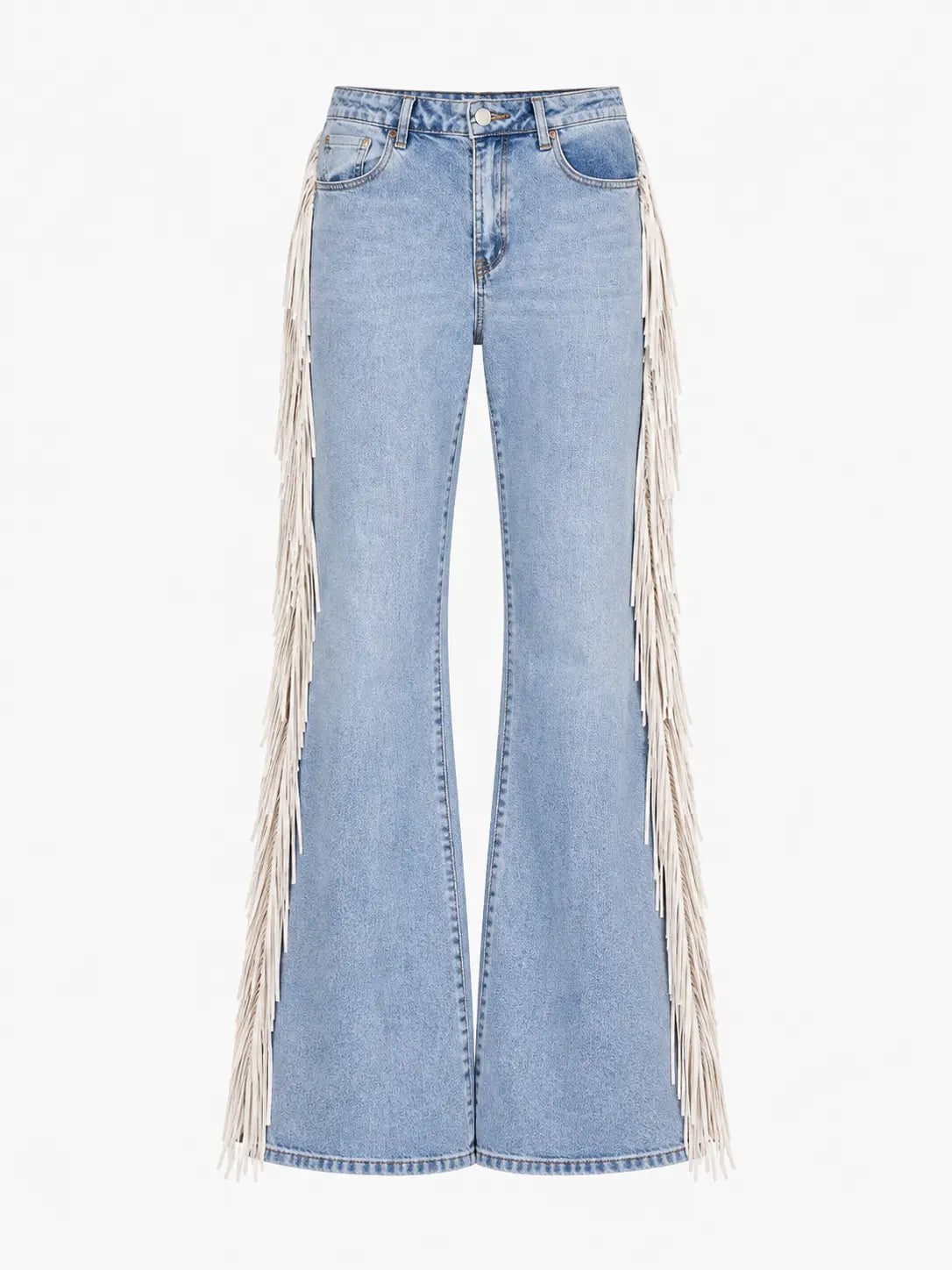 Western Fringe Flare Jeans