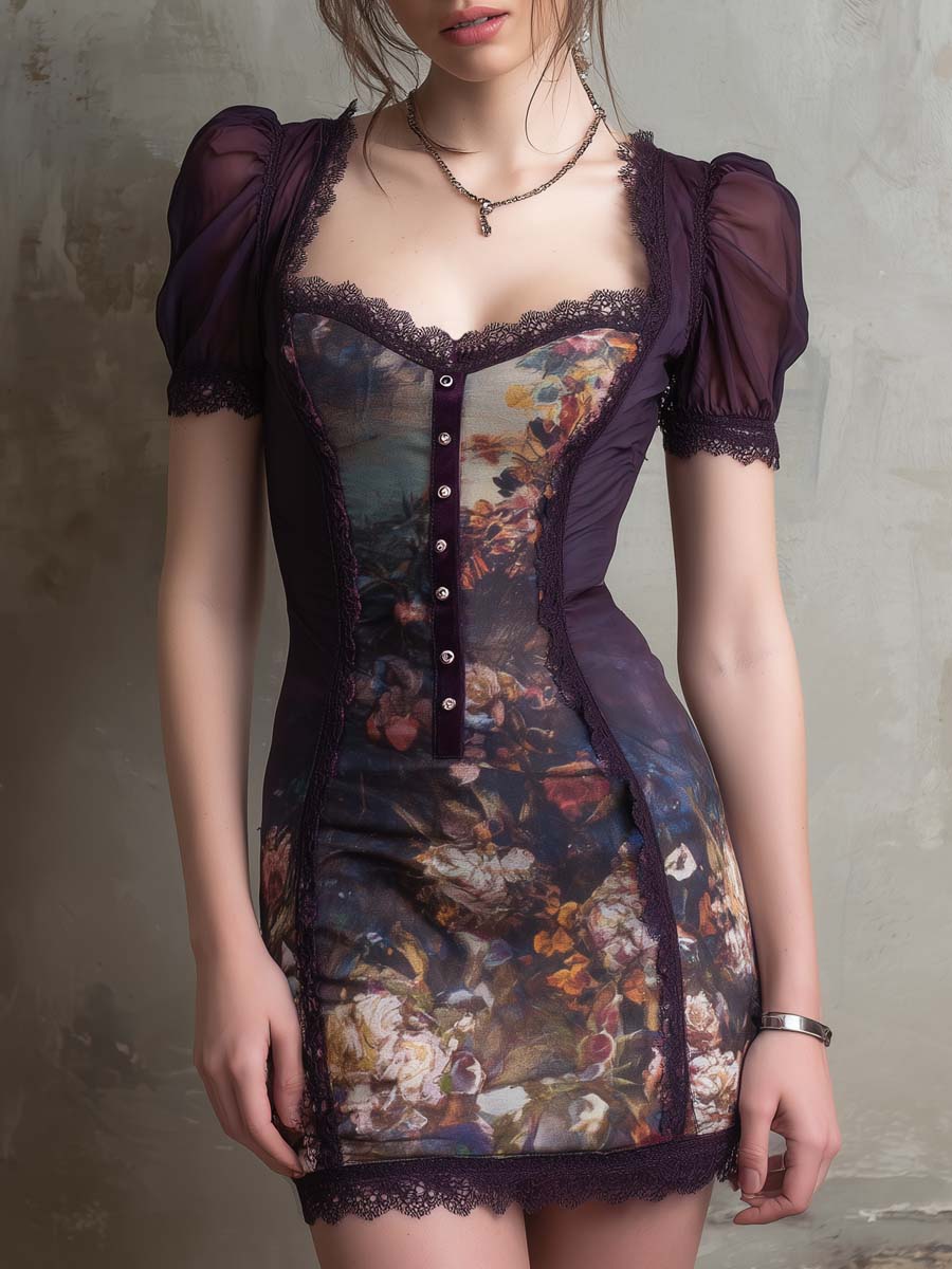 Mini Dress with chiffon – Affordable Luxury