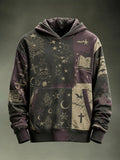 Men's Colorblock Halloween-themed Fun Pattern Long-sleeve Sweatshirt