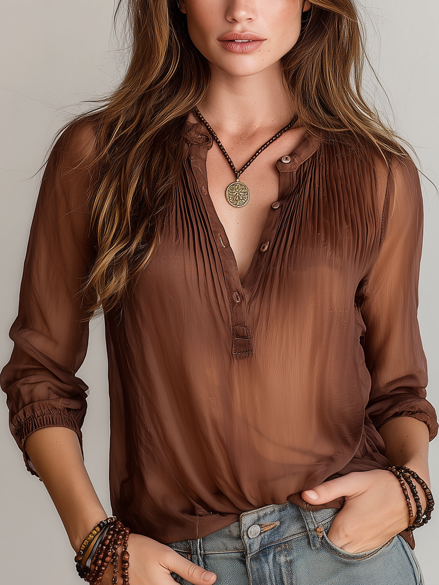 Vintage Shirt in pleated, Smart Price