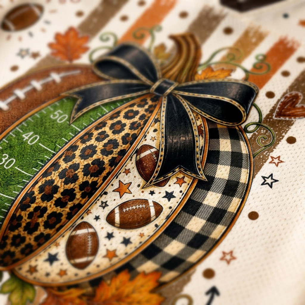 Chaotic Club Fall Football Pumpkin Game Day Mesh Jersey