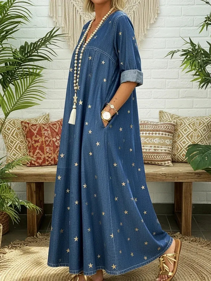 Chic Dress in cotton, Premium Look
