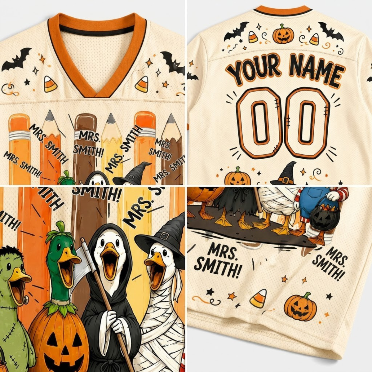 Chaotic Club Spooky Duck Squad Teacher Mesh Jersey