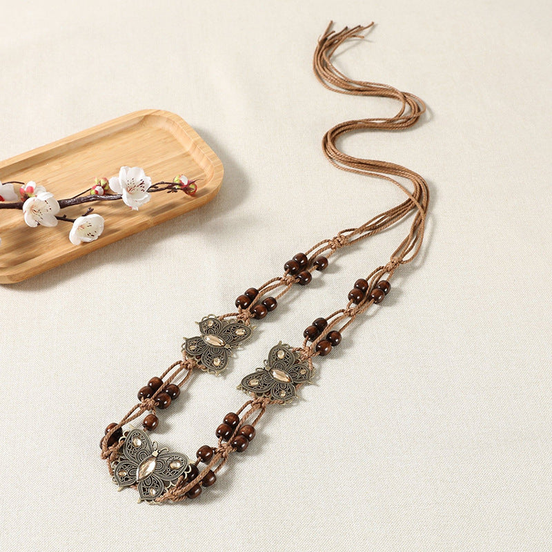 Ethnic Bohemian Braided Belt