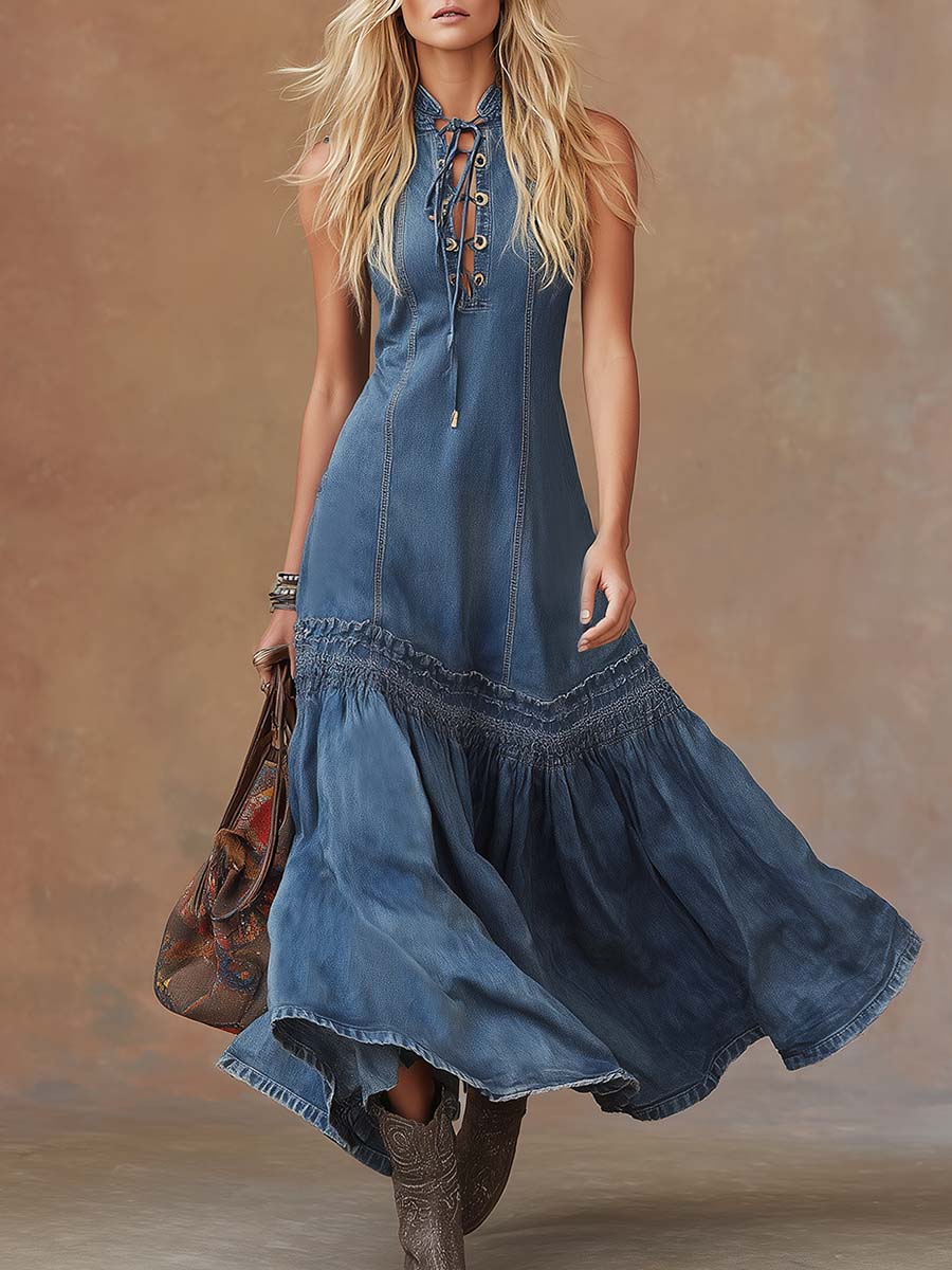 Maxi Dress That Flatters – Vintage & denim