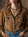 Vintage Blouse in suede, Affordable Luxury