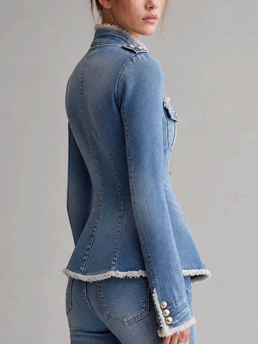 Vintage Jacket in denim, Designer Aesthetic
