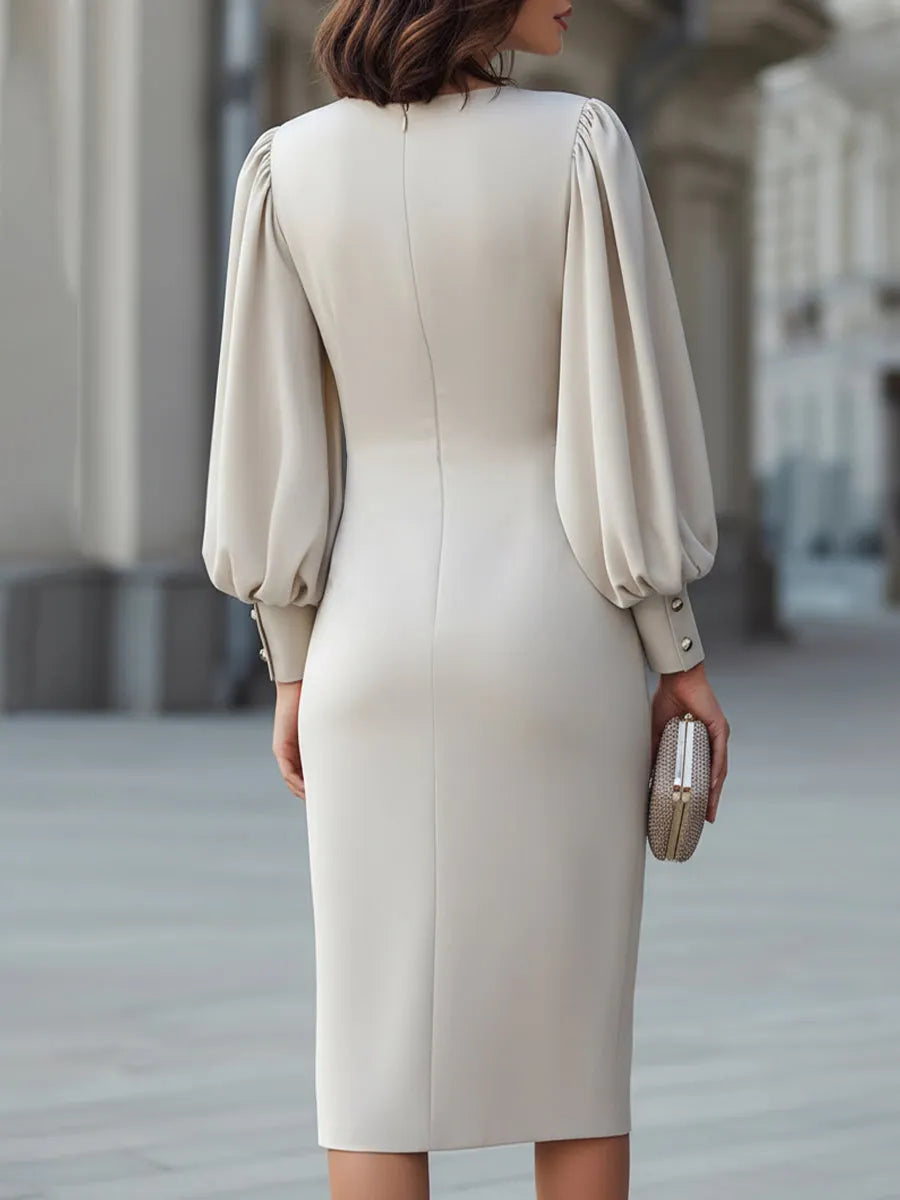 Elevated Midi Dress – Chic, Luxe for Less