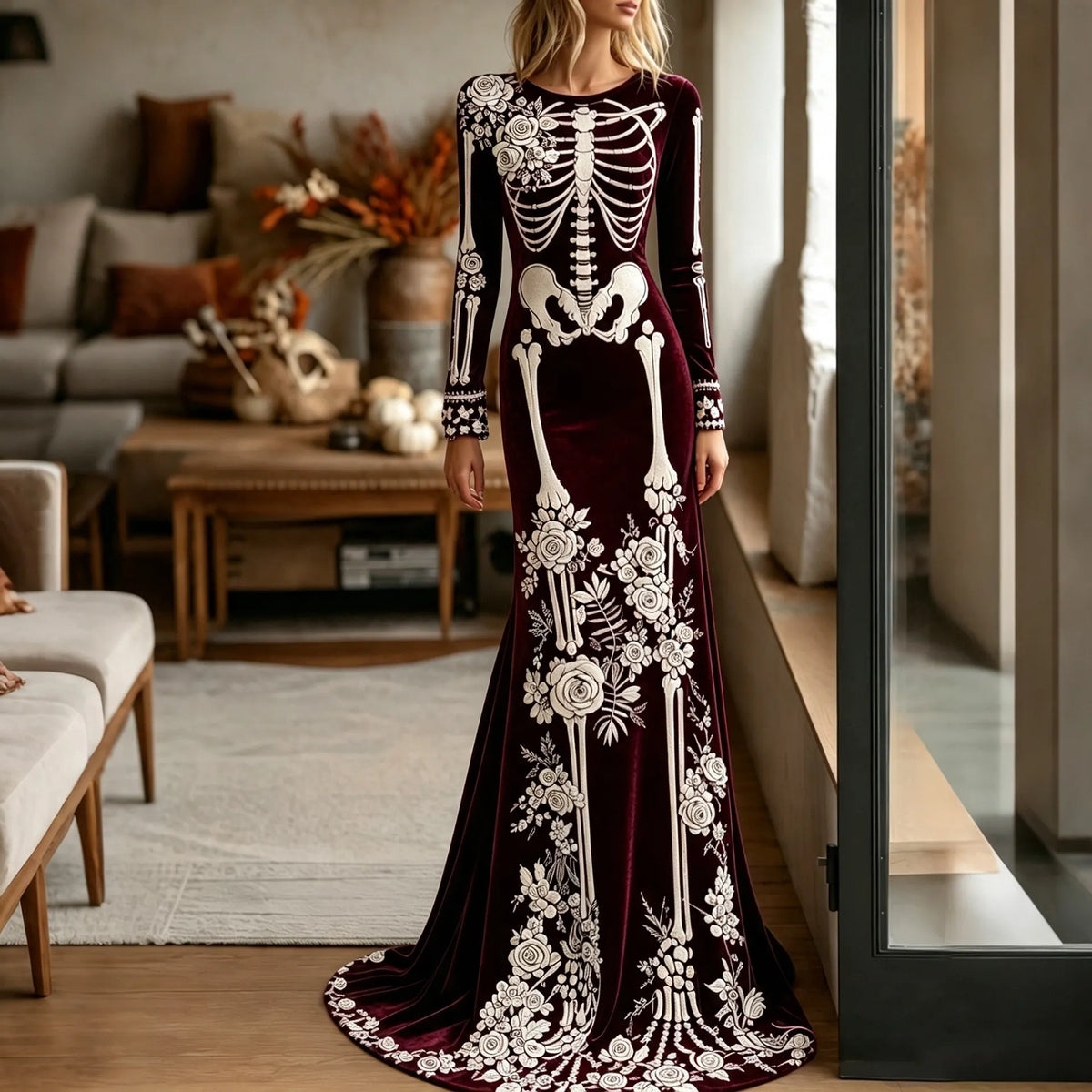 Wickedly Chic Maxi Dress – Spooky Pick