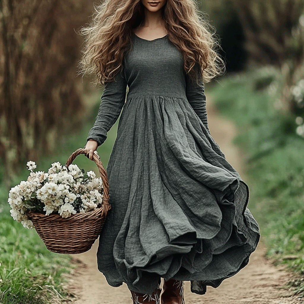 Bohemian Dress in linen, Best Value