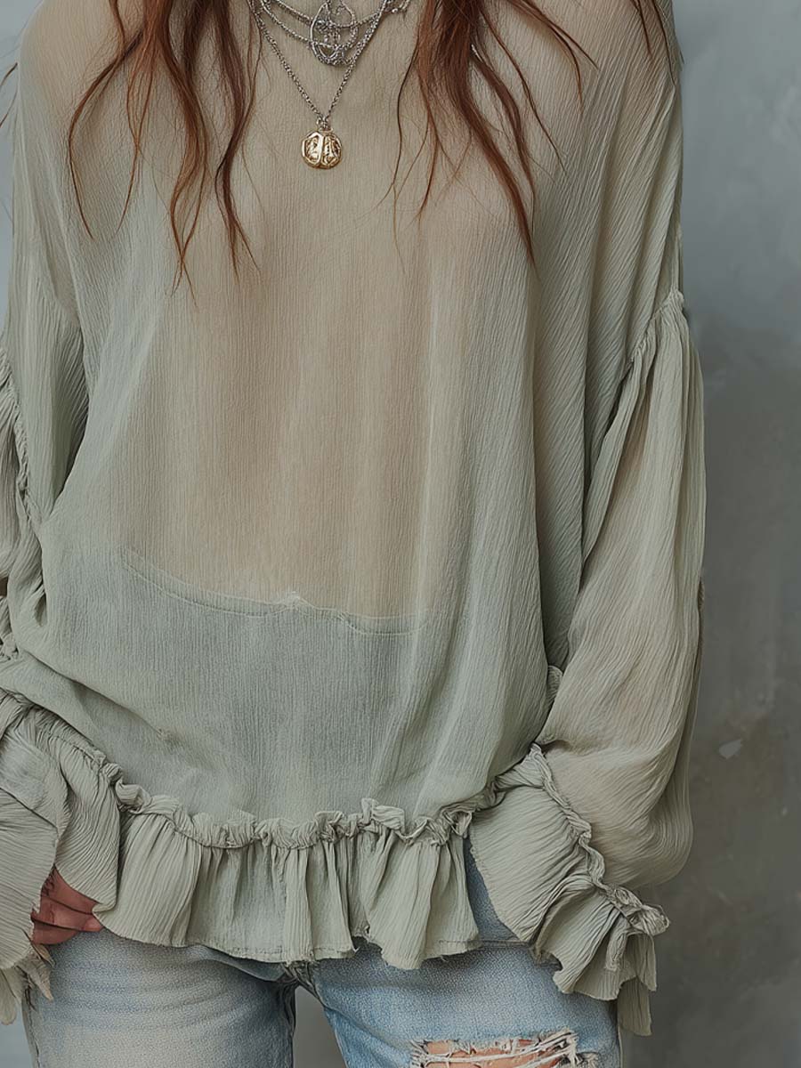 Vintage Blouse in soft, Best Value
