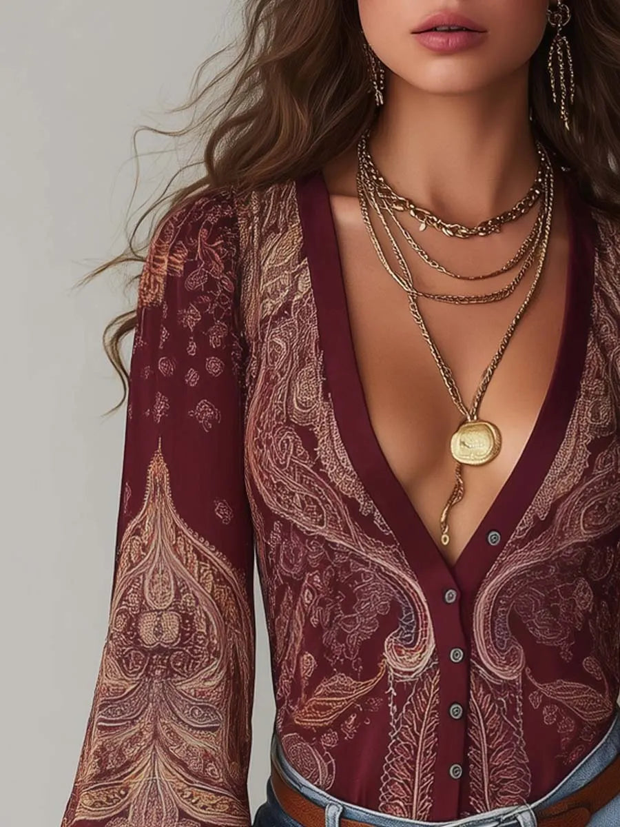 Vintage Blouse in soft, Smart Price