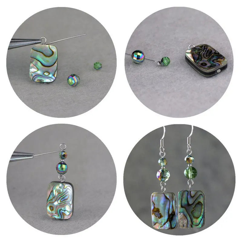 Beaded pendant earrings