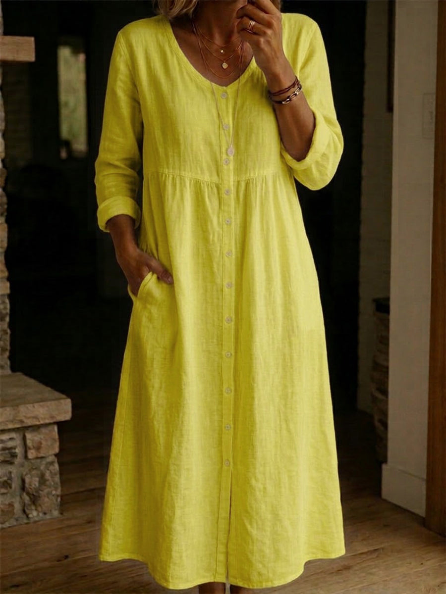 Dress with linen – Designer Aesthetic