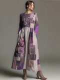 Vintage Maxi Dress in linen, Premium Look