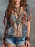 Retro Blouse in chiffon, Best Value