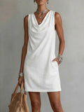 Chic Dress in cotton, Designer Aesthetic