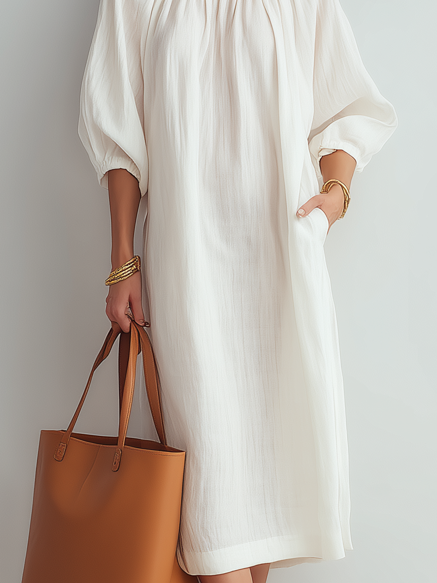 The Chic Midi Dress – Luxe for Less