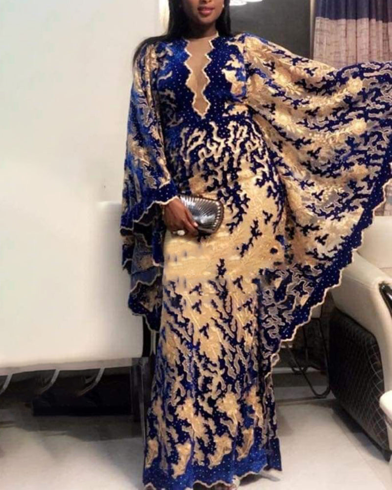 Versatile Elegant Print Women's Dress