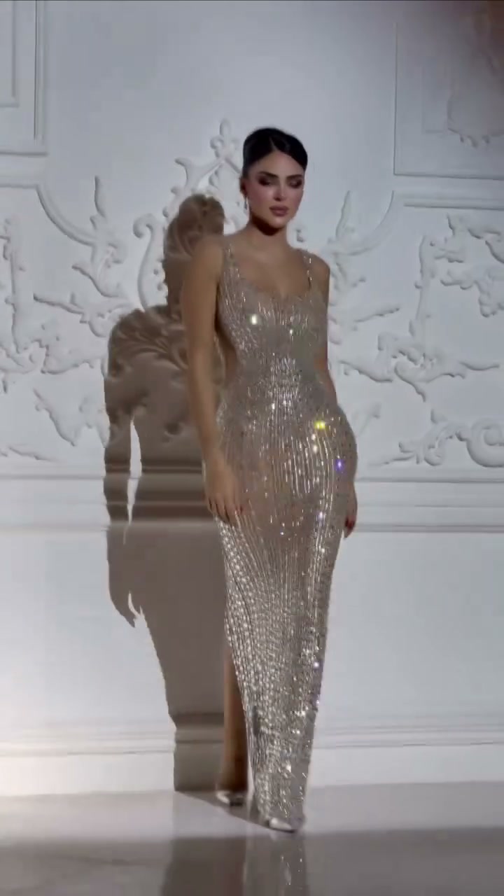 champagne-beaded-mesh-gown-scoop-neck-fitted-maxi-dress